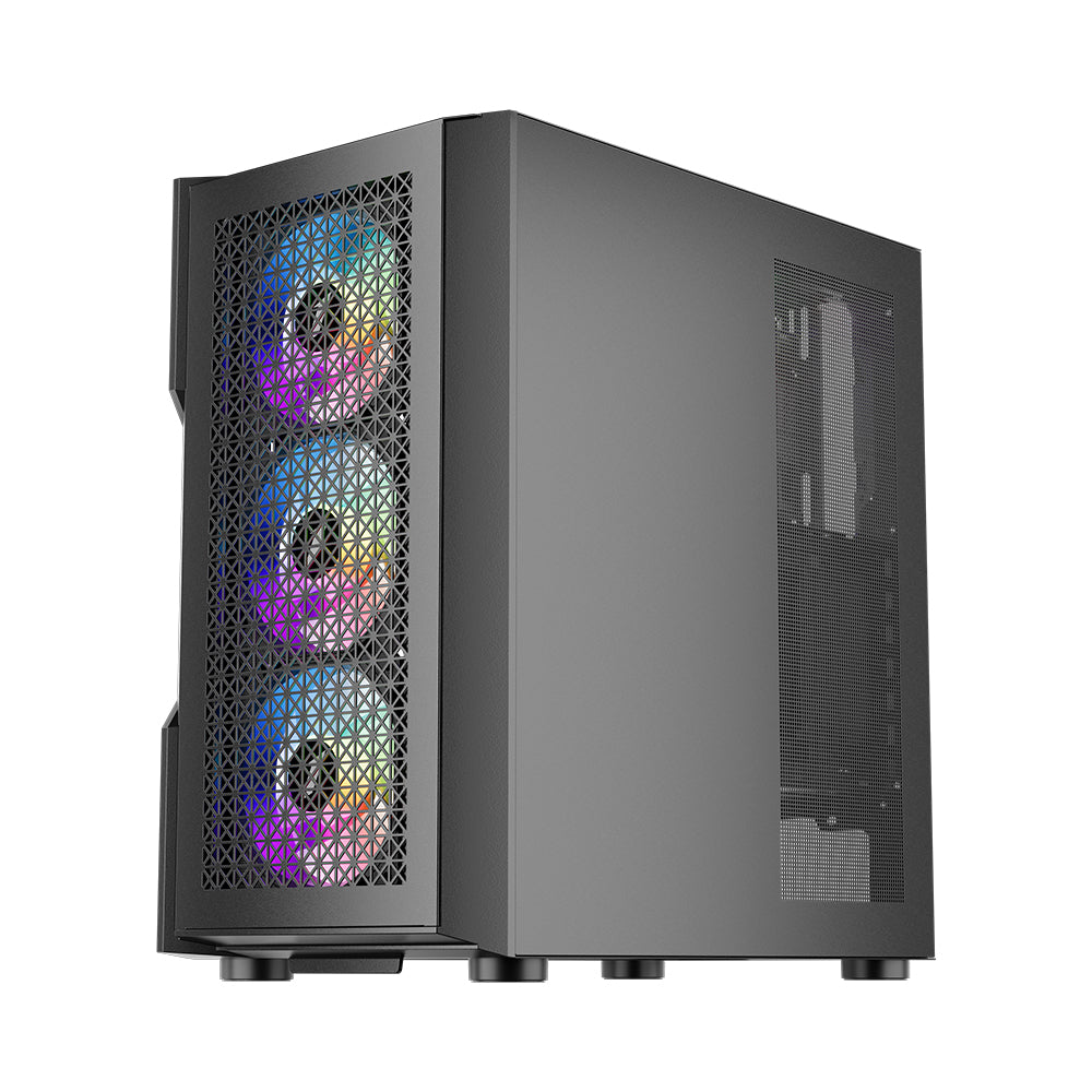 1st player Casing T7 ARGB Mid-Tower ATX Black 4 Pre installed Fan 1st player Casing T7 ARGB Mid-Tower ATX Black 4 Pre installed Fan